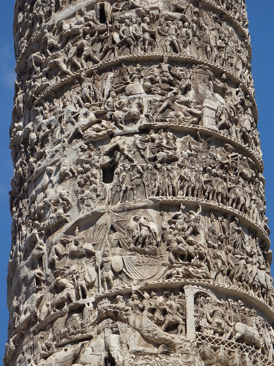 carvings on Trajan's Column